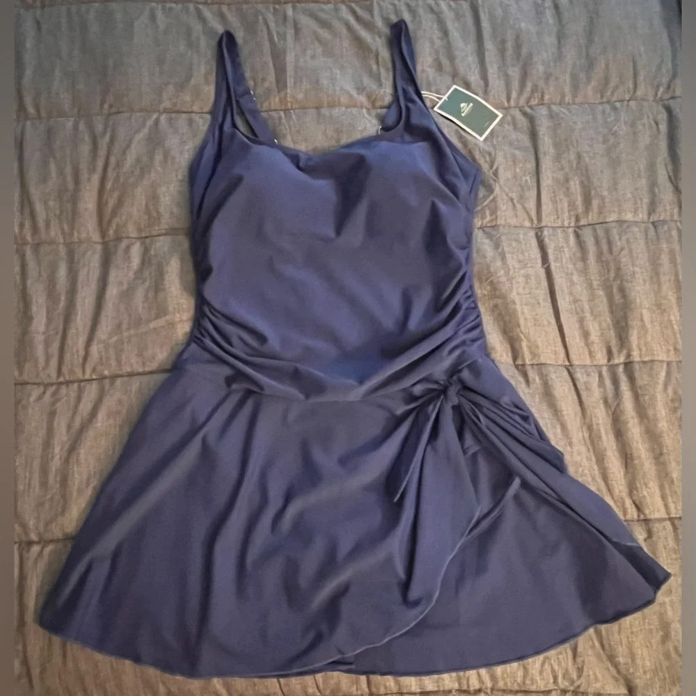 NEW Eomenie One Piece Swimdress Swimsuits Tummy Control Swim Dresses size XL - Picture 5 of 8